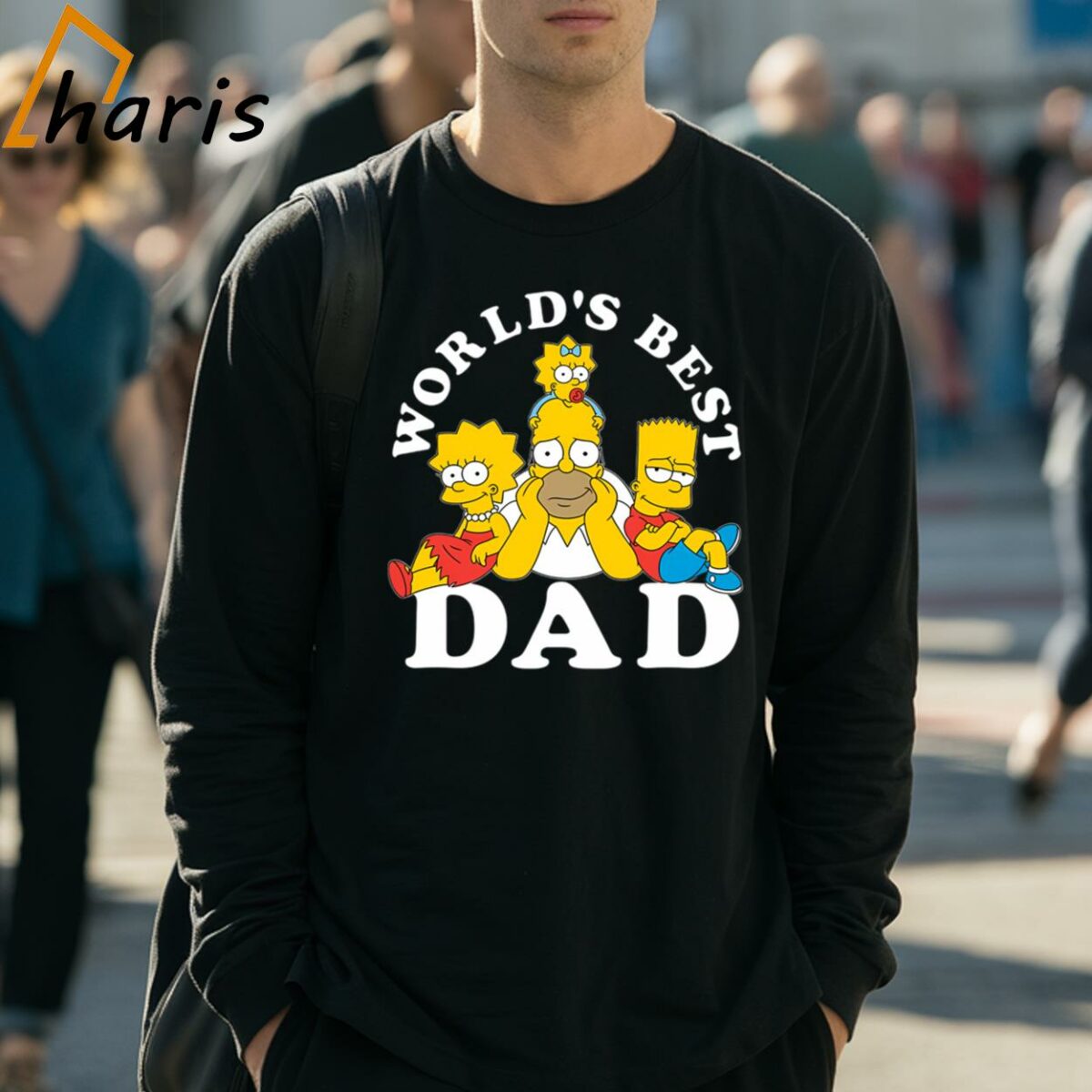 The Simpsons Homer Family Worlds Best Dad T shirt 3 Long Sleeve Shirt