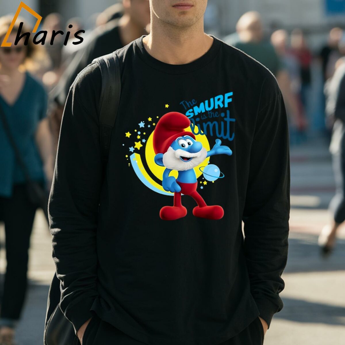 The Smurfs Papa Smurf The Smurf Is The Limit Shirt 3 Long Sleeve Shirt