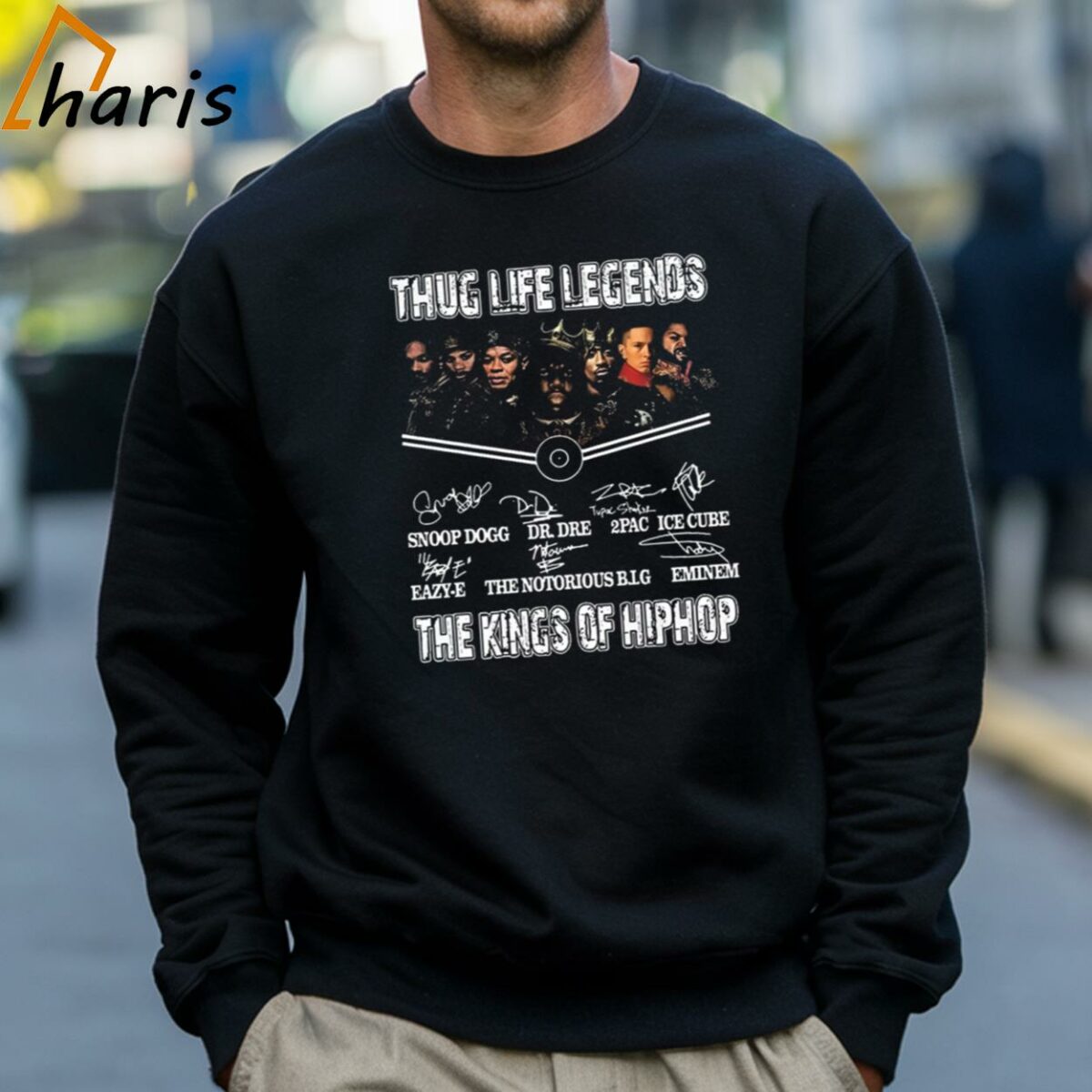 Thug Life Legends The Kings Of Hip Hop Eminem Snoop Dogg Signatures shirt 4 Sweatshirt