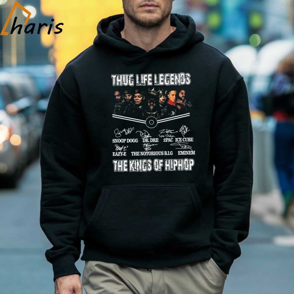 Thug Life Legends The Kings Of Hip Hop Eminem Snoop Dogg Signatures shirt 5 Hoodie