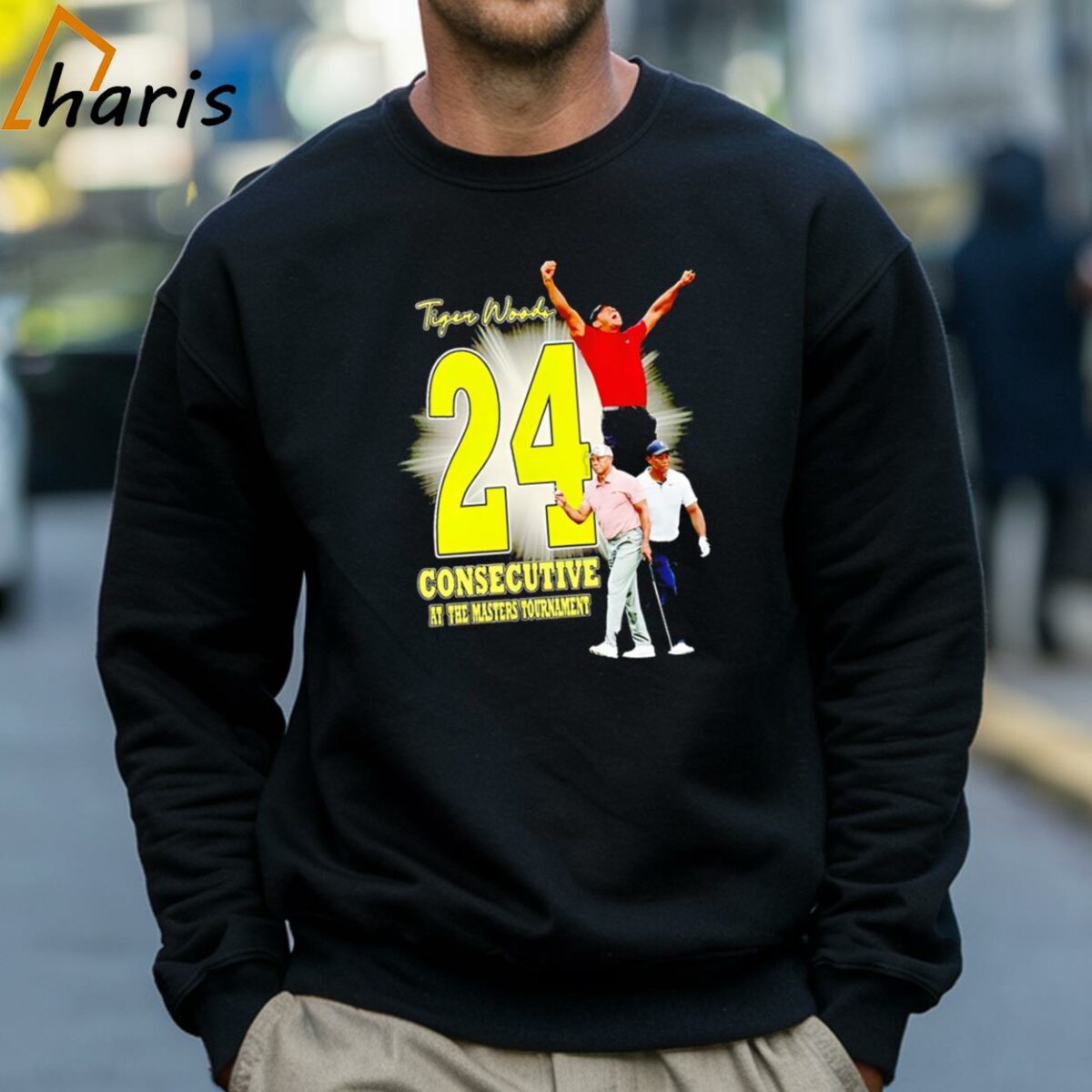 Tiger Woods 24 Consecutive At The Masters Tournament Shirt 4 Sweatshirt