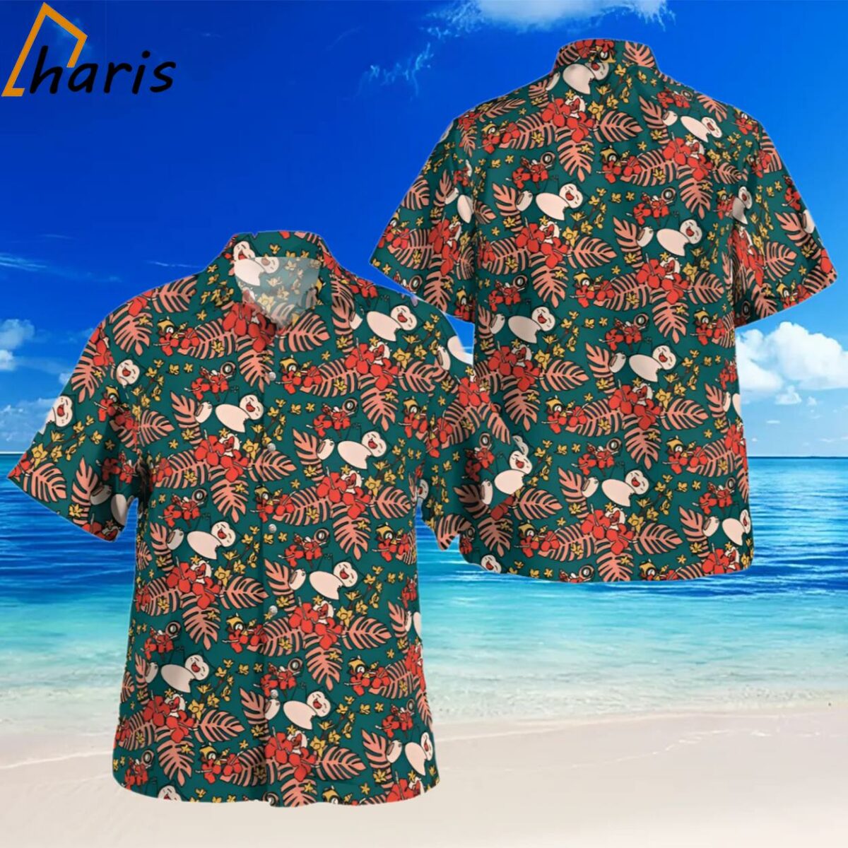 Tropical Floral Pokemon Hawaiian Shirt 2 2