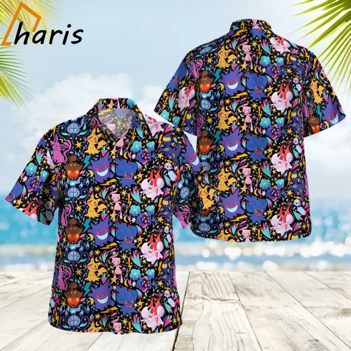 Tropical Ghost Pokemon Hawaiian Shirt 2 2