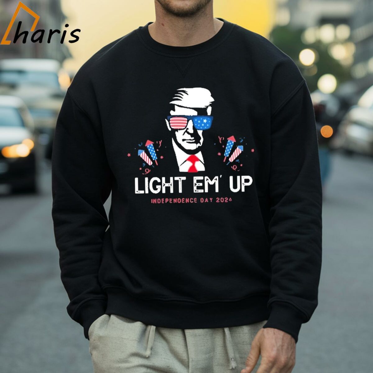 Trump Light Em Up Independence Day 2024 Shirt 4 Sweatshirt