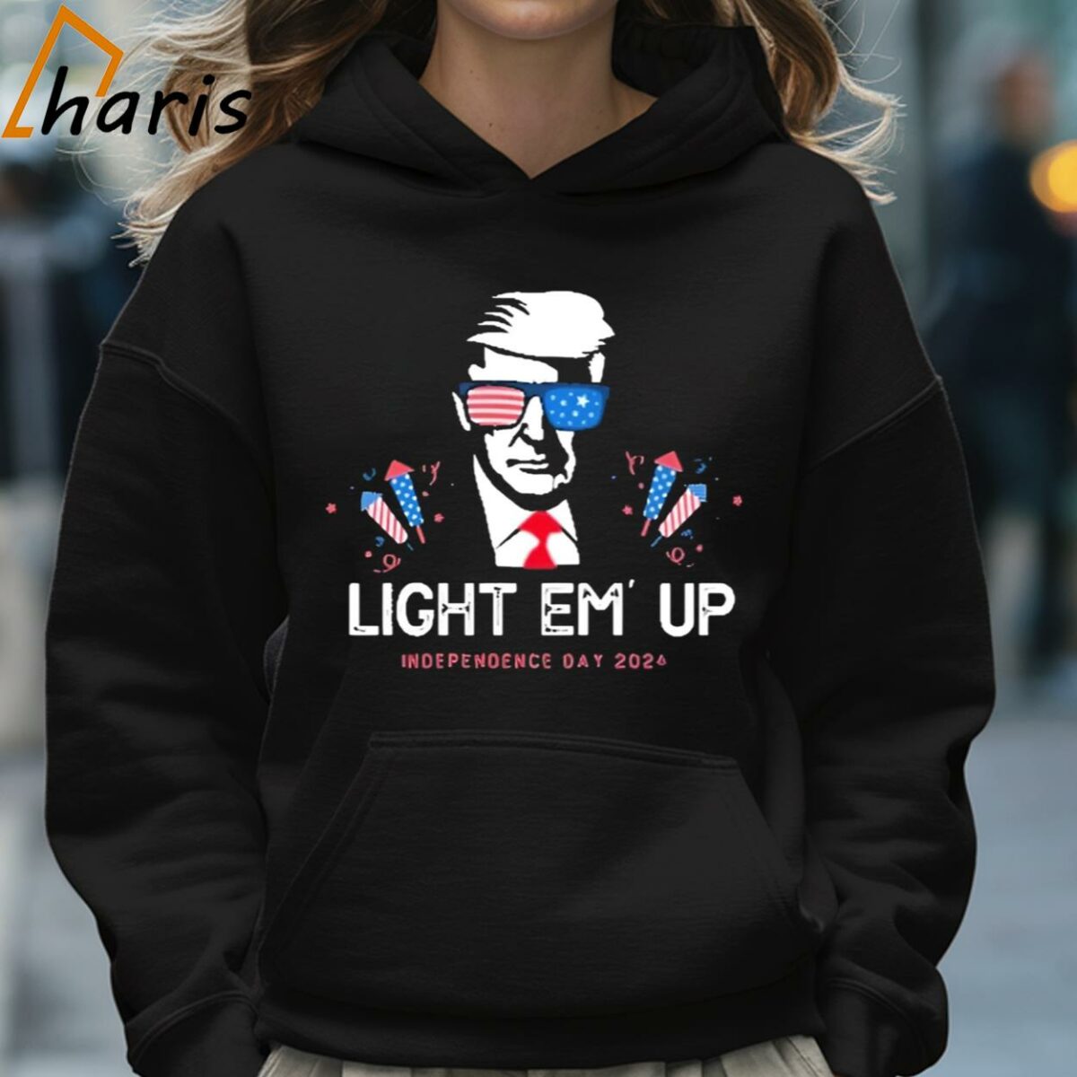 Trump Light Em Up Independence Day 2024 Shirt 5 Hoodie