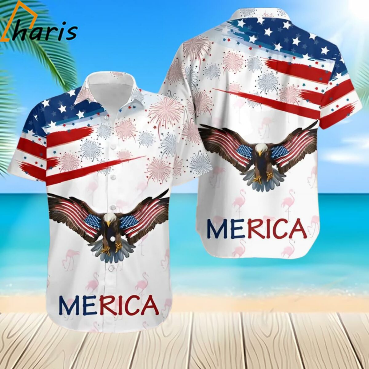 US Eagle Flag Independence Day Hawaiian Shirt 2 2