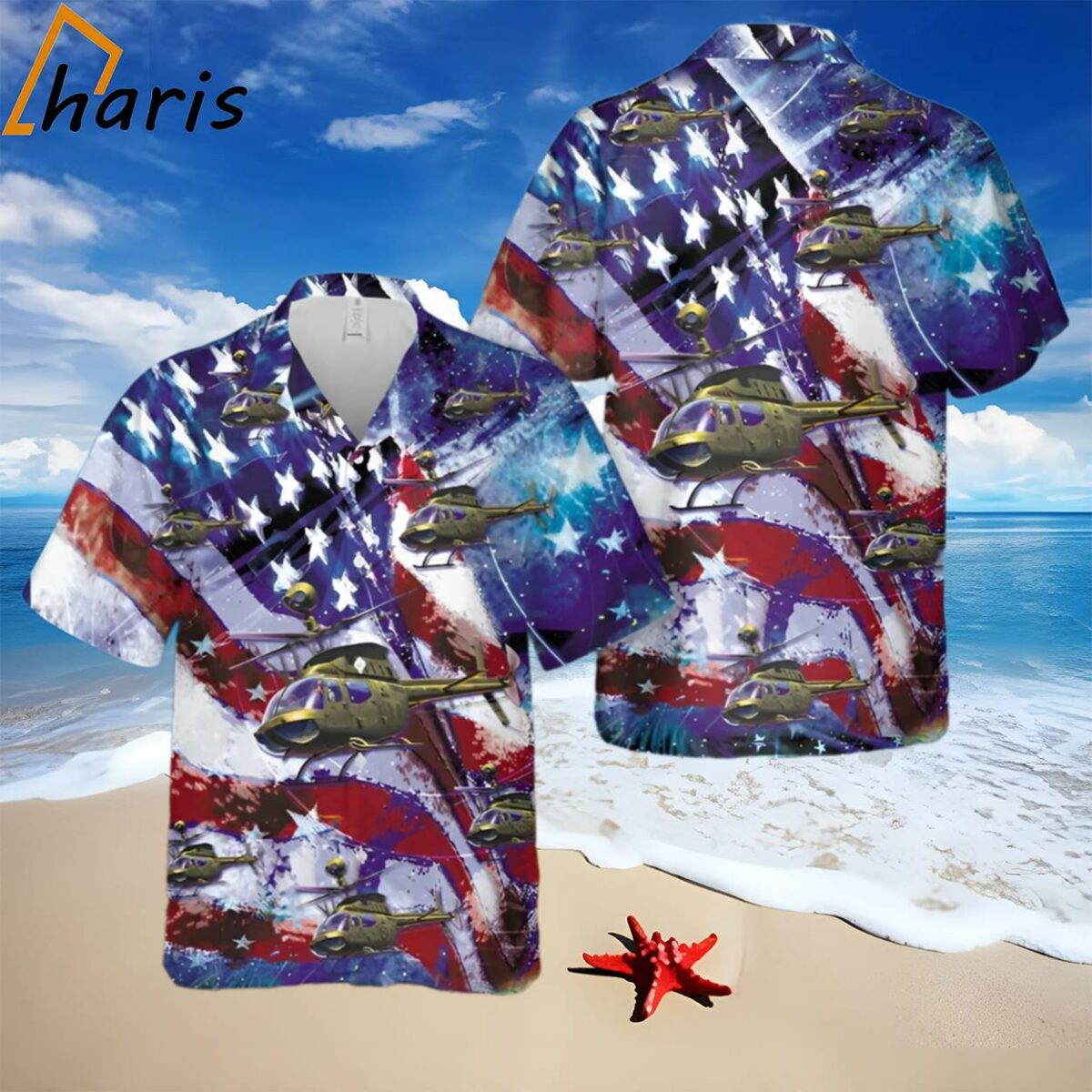 Us Army Bell Oh 58 Kiowa 4Th Of July Trendy Hawaiian Shirt 1 1