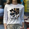 Vegas Golden Knights Mickey Mouse Play Hockey Long sleeve Shirt