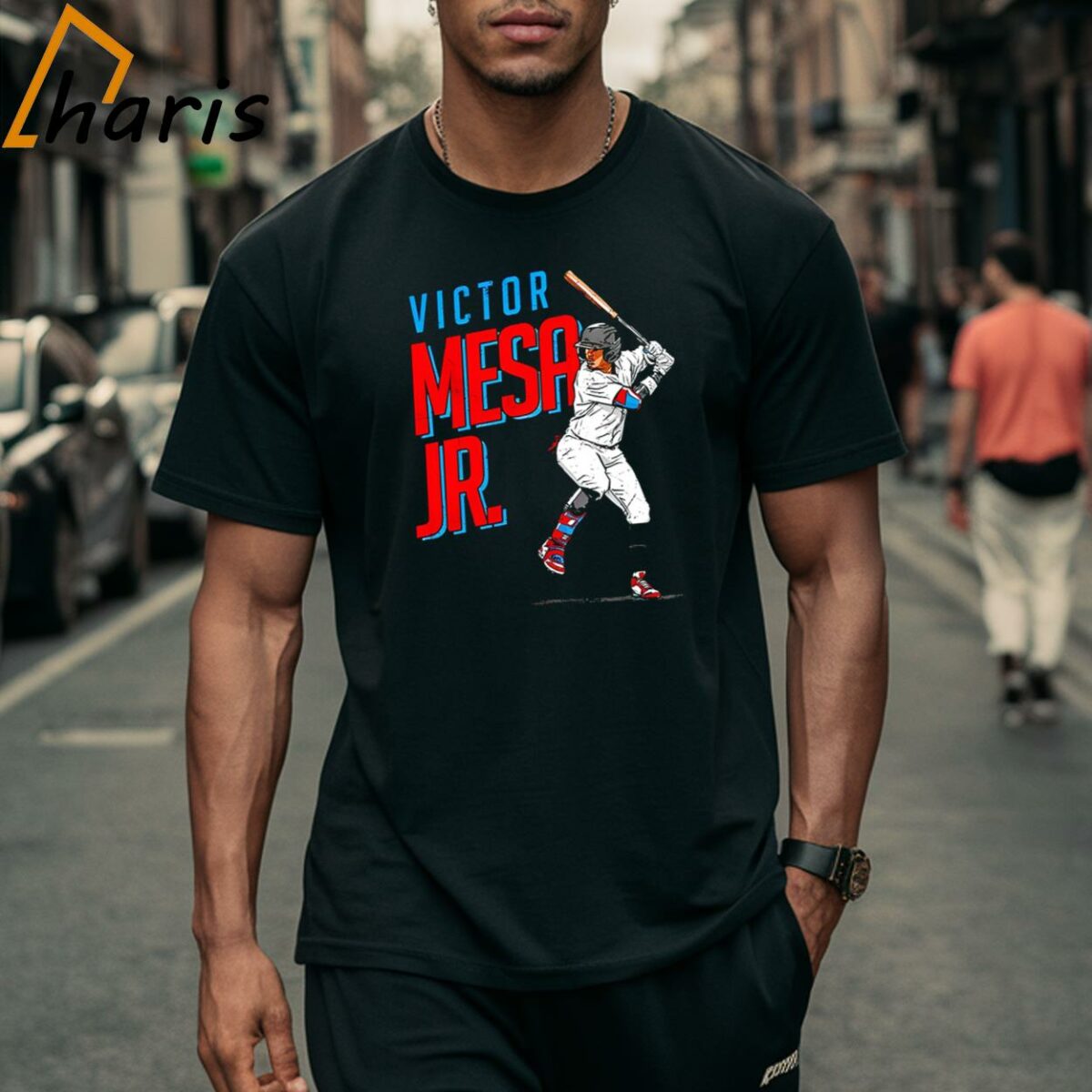 Victor Mesa Jr. Miami Marlins Baseball Player Shirt