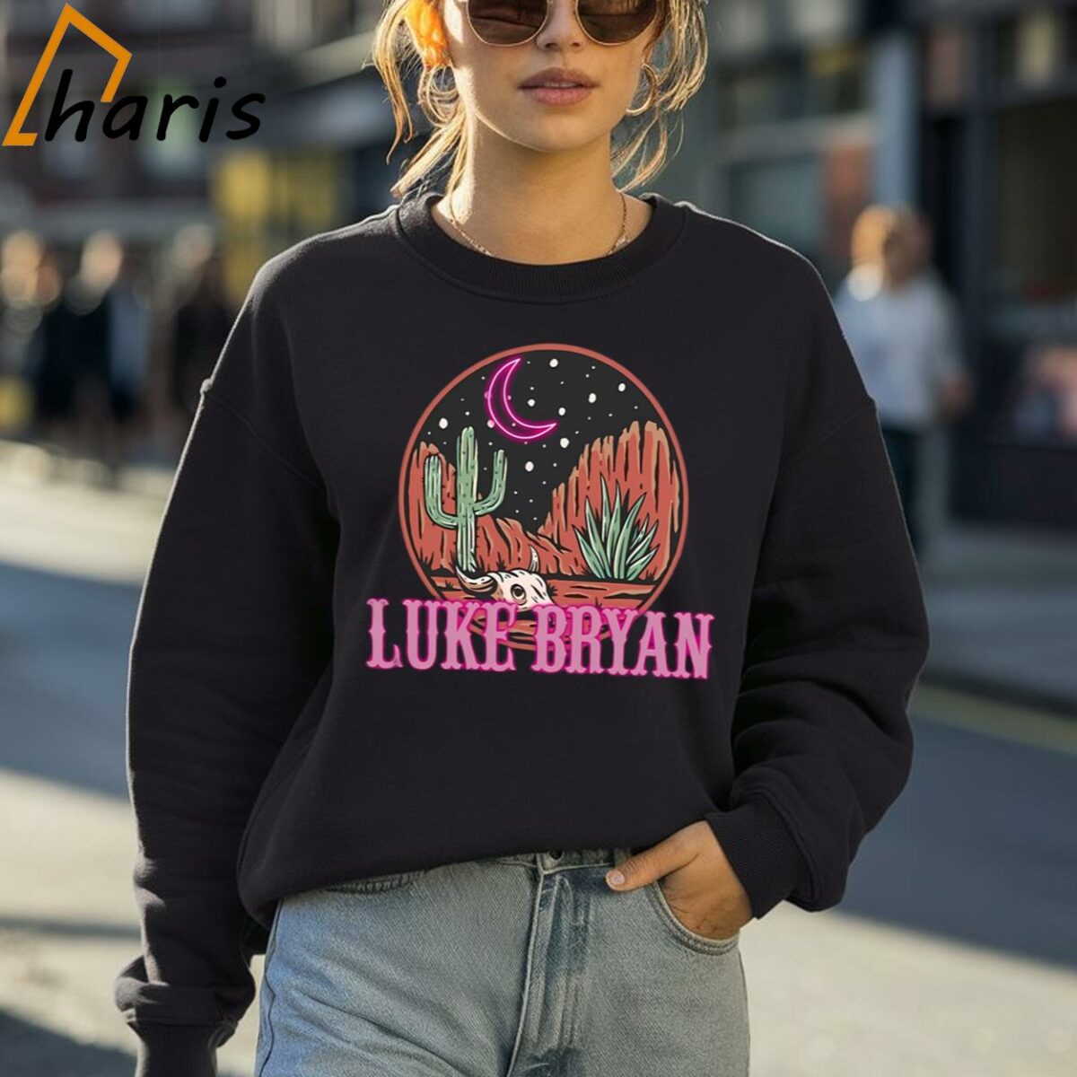 Vintage Luke Bryan Western Bullhead Tour T shirt 4 Sweatshirt