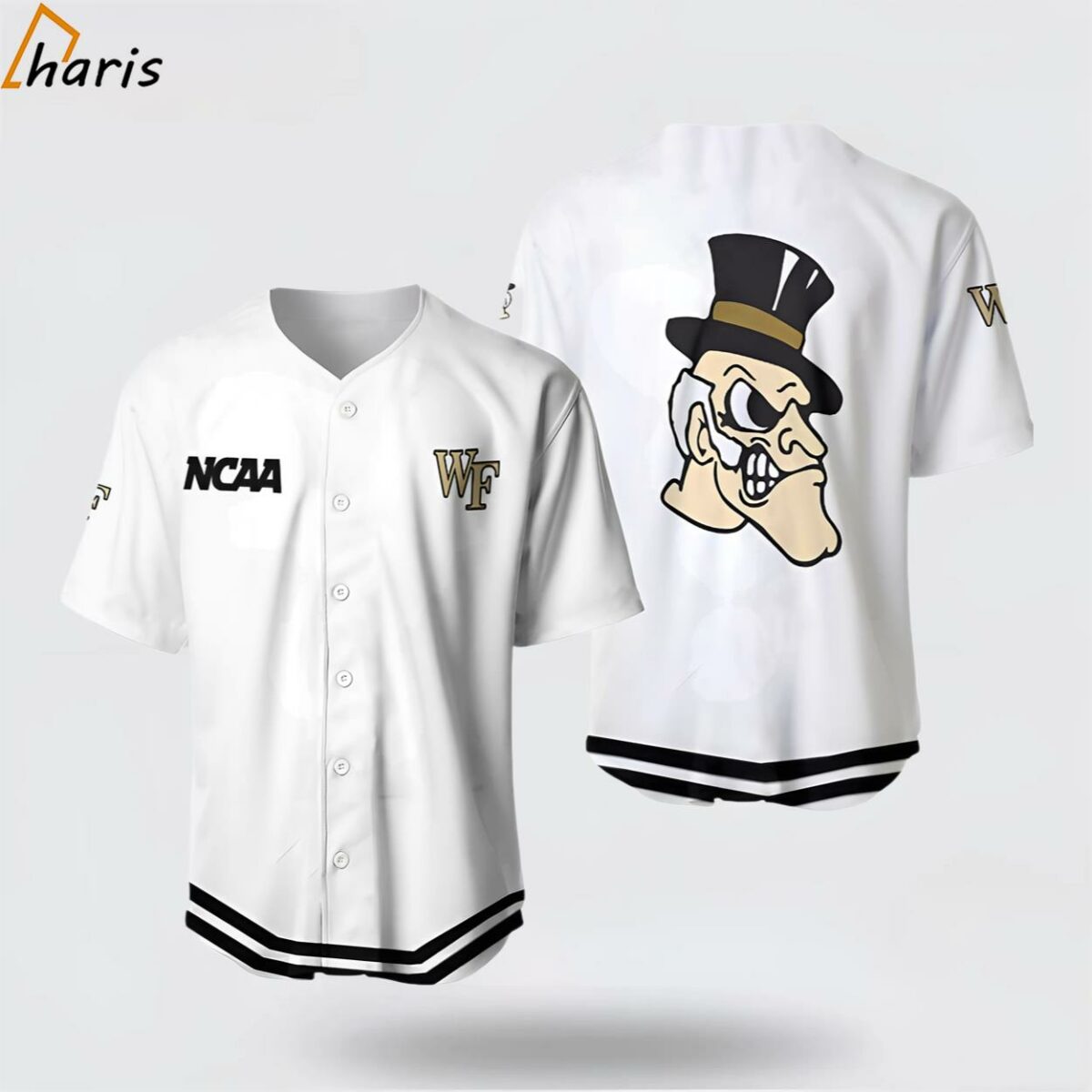 Wake Forest Demon Deacons Classic White With Mascot Gift For Wake Forest Demon Deacons Fans Baseball Jersey 1 jersey