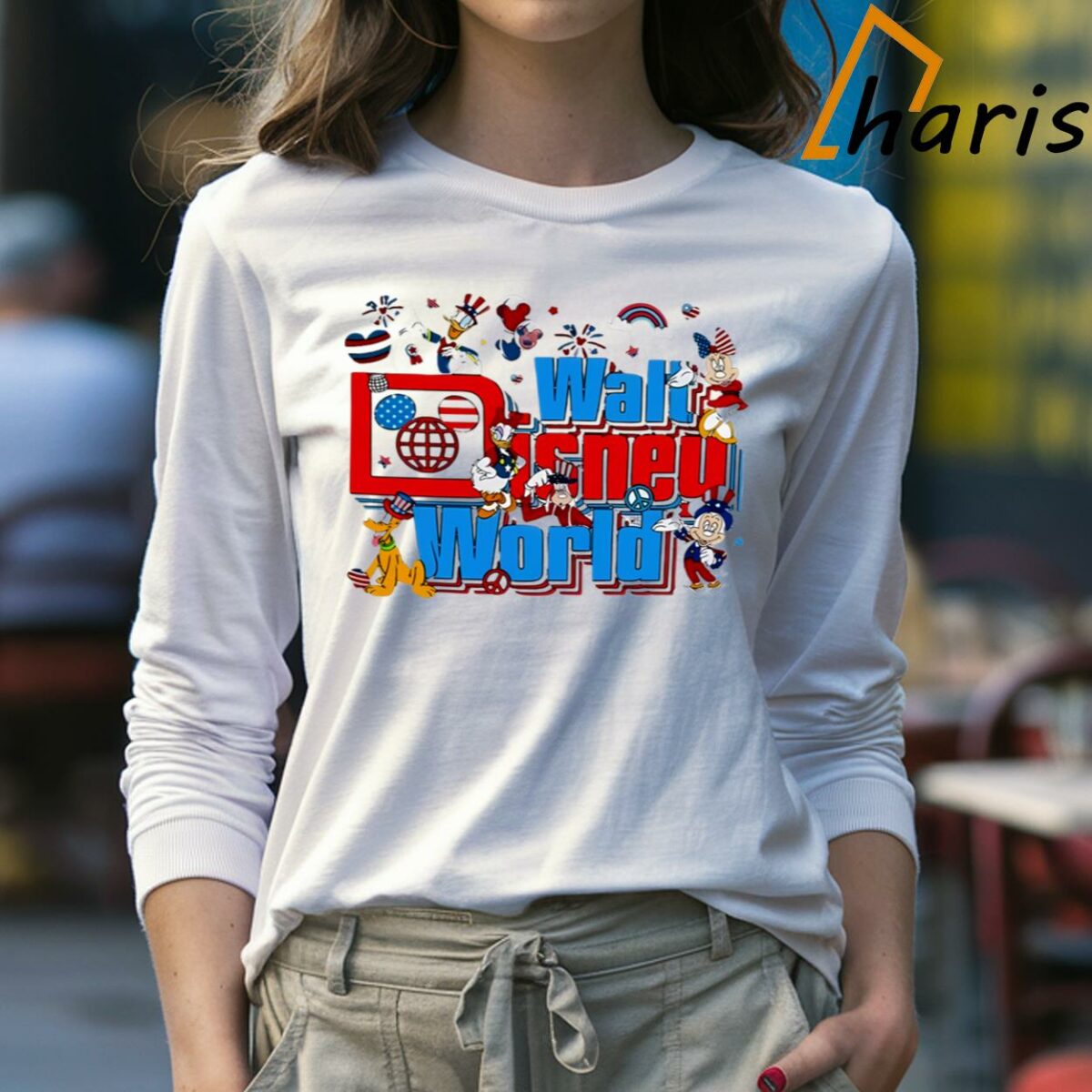 Walt Disney World Pluto And Friends Happy 4th Of July Shirt 4 Long sleeve Shirt