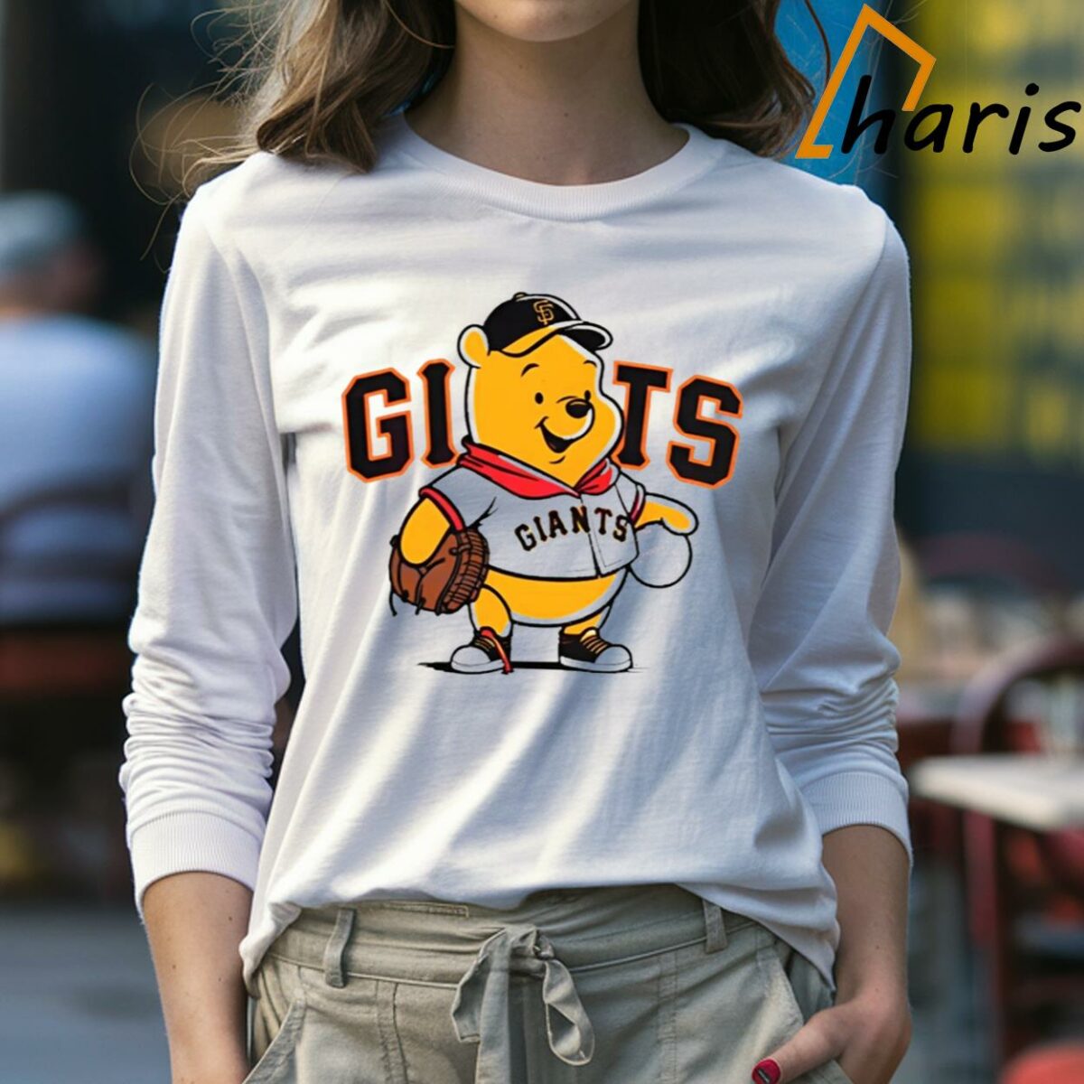 Winnie The Pooh San Francisco Giants Baseball Shirt 4 Long sleeve Shirt