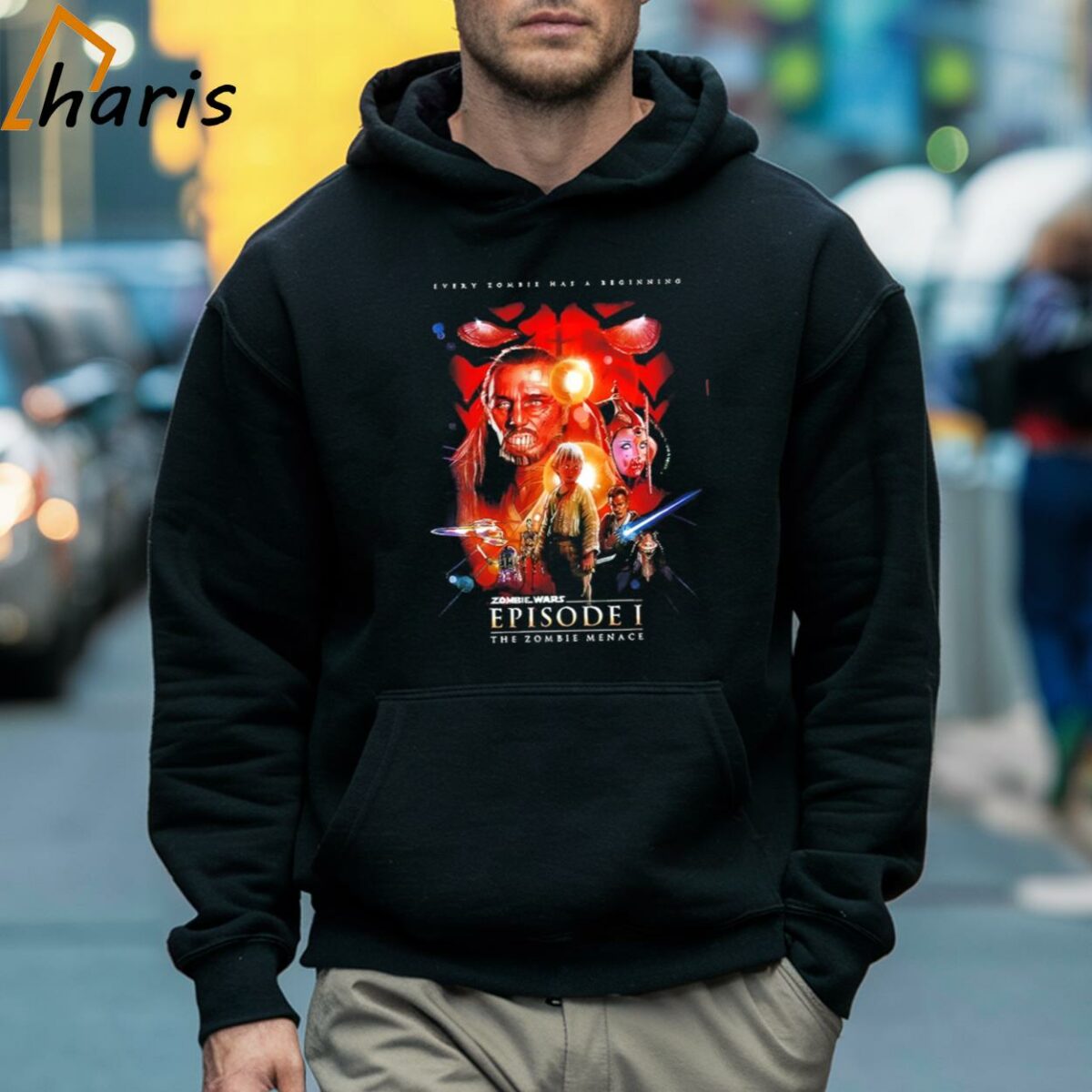 Zombie Wars Episode I The Zombie Menace Every Zombie Has A Begining Shirt 5 Hoodie