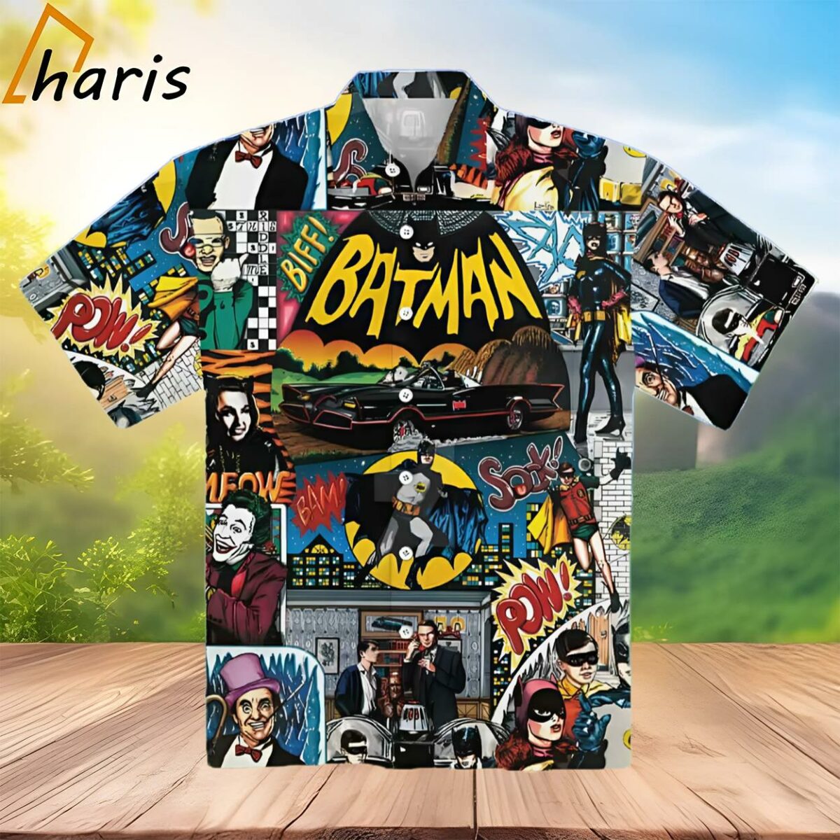 1966 Batman Unisex Hawaiian Shirt 2 3