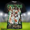 2023 24 NBA Champions Boston Celtics SLAM Presents 18 Rings 3D Shirt 1 1