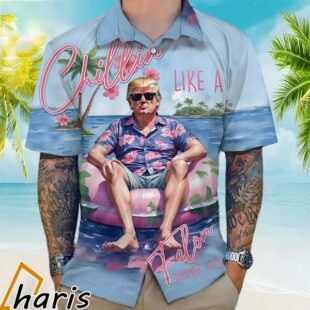 2024 Chillin Like A Felon Summer Trump Hawaiian Shirt 1 1