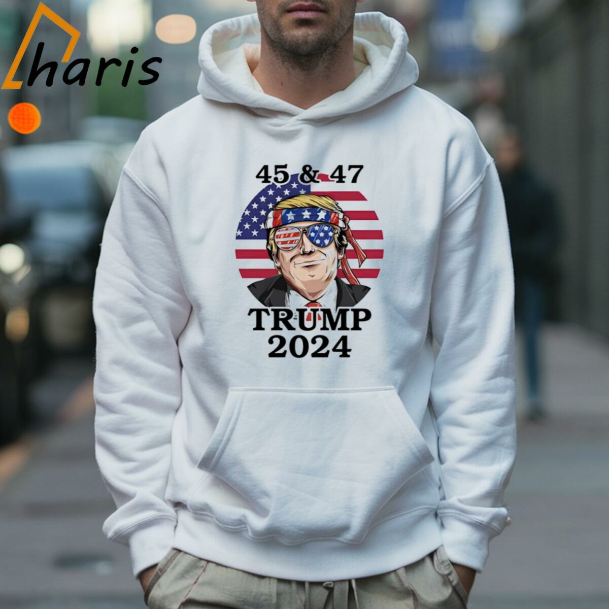 45 And 47 Trump 2024 America Flag Shirt 5 Hoodie