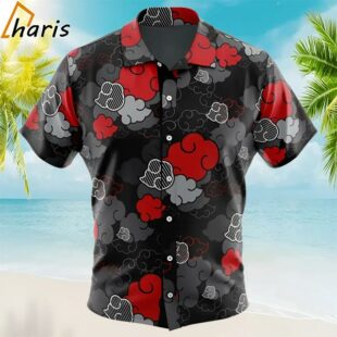 Akatsuki Naruto Button Up Hawaiian Shirt 1 1