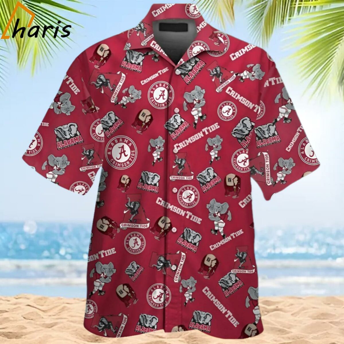 Alabama Crimson Tide Design Tropical Short Sleeve Elegance Hawaiian Shirt 2 2