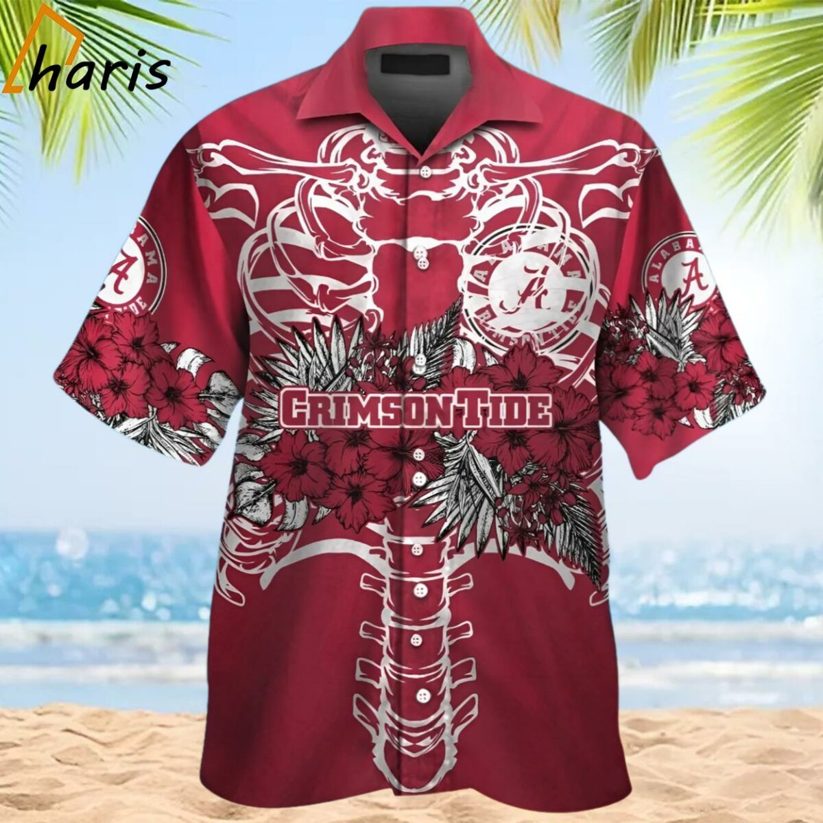 Alabama Crimson Tide Flower Hawaiian Shirt 2 2
