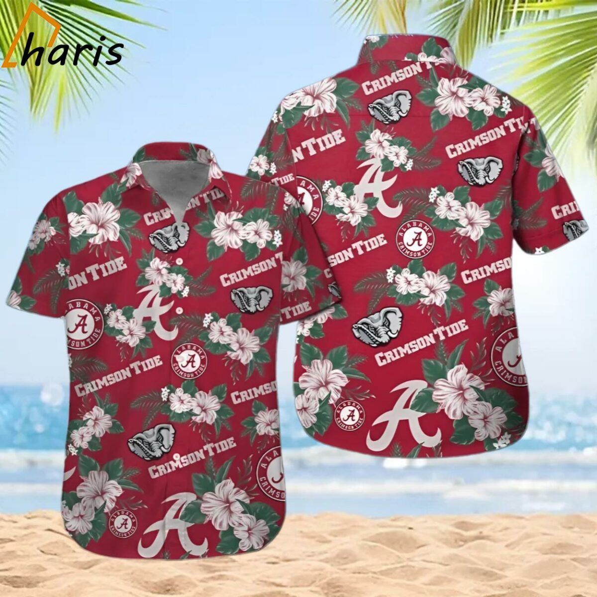Alabama Crimson Tide Short Sleeve Hawaiian Shirt 2 2