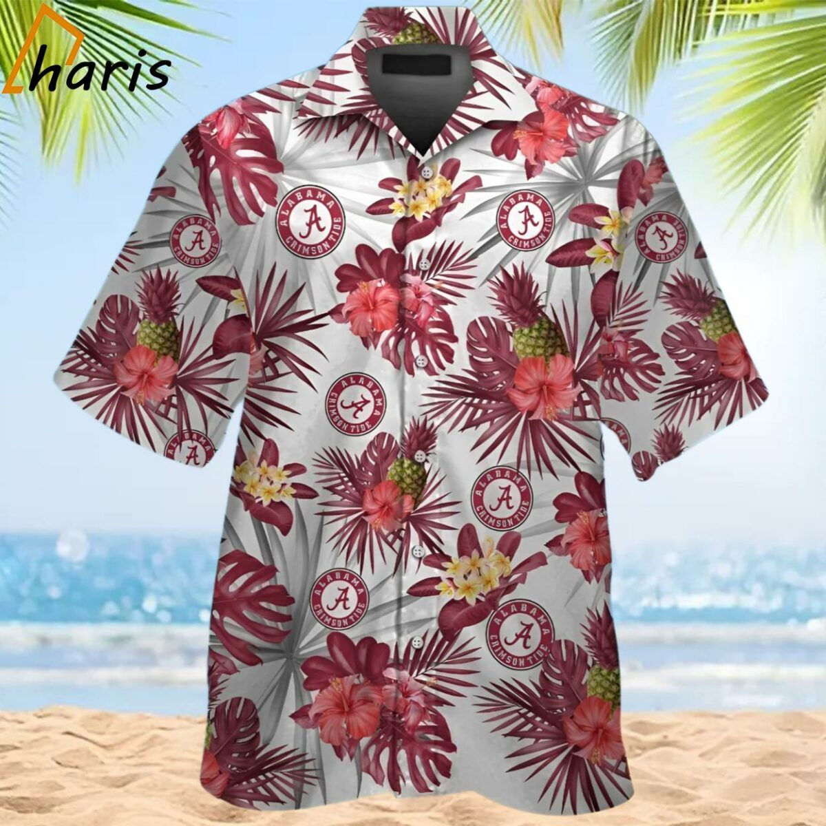 Alabama Crimson Tide Tropical Elegance Hawaiian Shirt 2 2