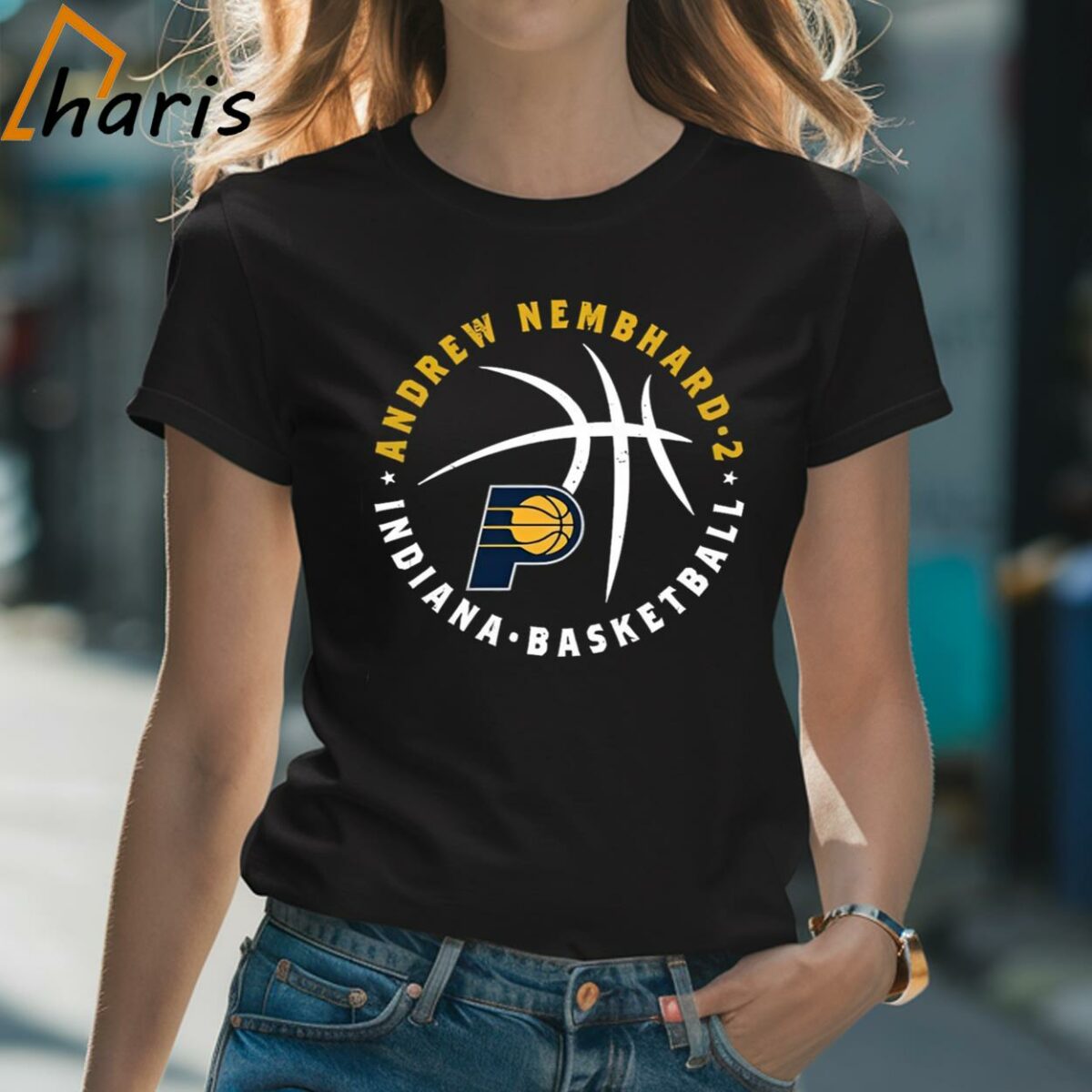 Andrew Nembhard 2 Ball Player Indiana Pacers Basketball Logo 2024 Shirt 2 Shirt