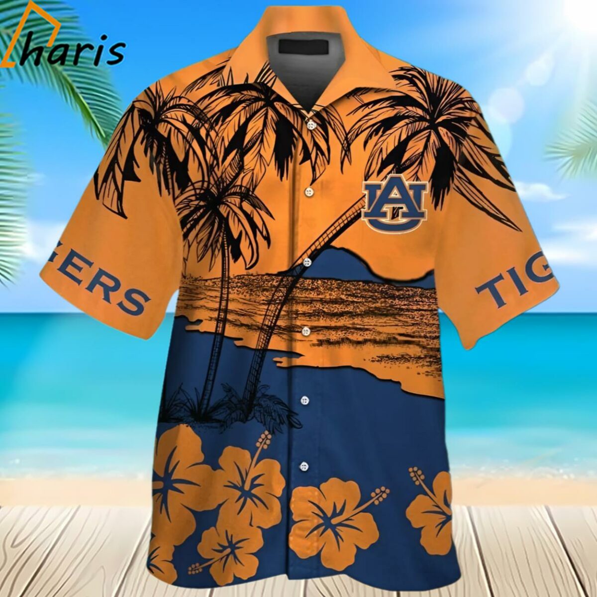 Auburn Tigers Button Up Hawaiian Shirt 2 2
