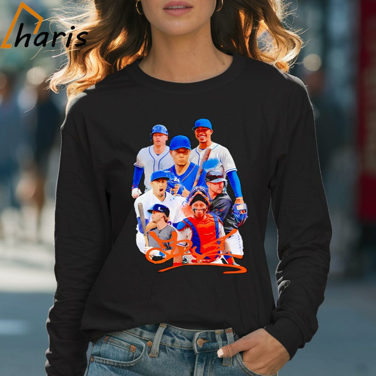Baseball Team Players New York Mets Shirt 4 Long sleeve shirt
