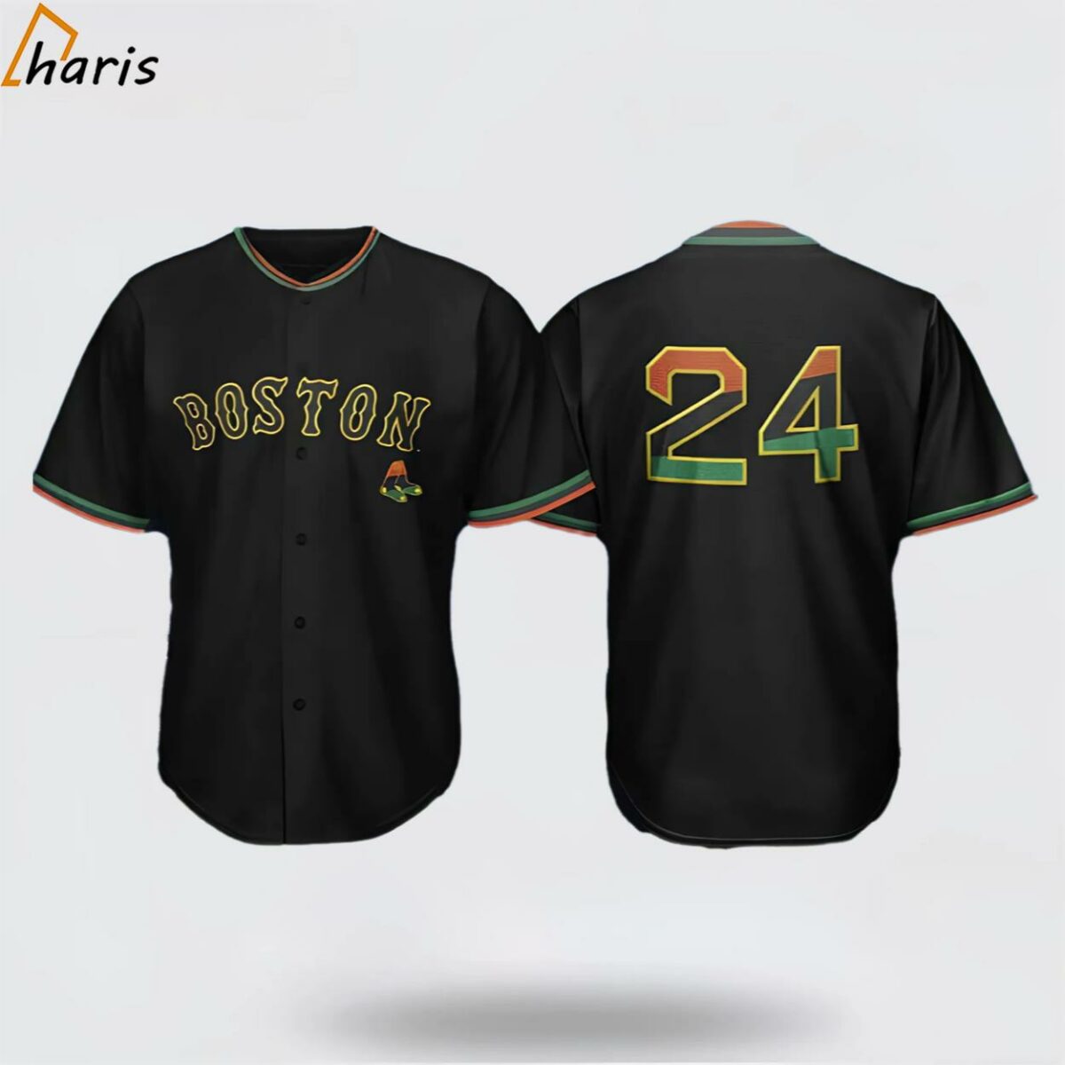 Black African American Celebration Red Sox Jersey 2024 Giveaway 1 1