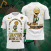 Boston Celtics 18 Time NBA Finals Champions Signature 3D Shirt 2
