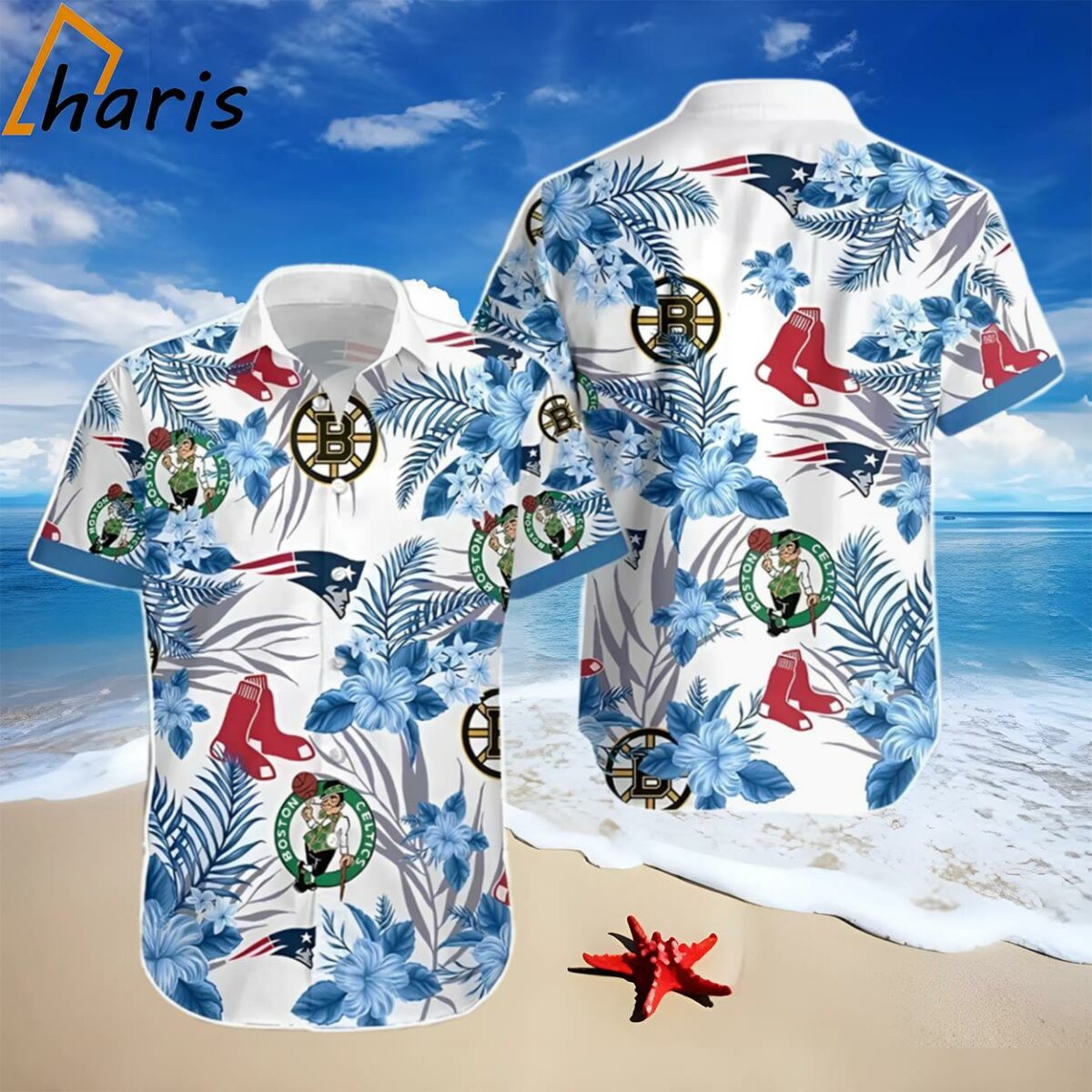 Boston Celtics Hawaiian Shirt Tropical Floral Patterns Gift 1 1