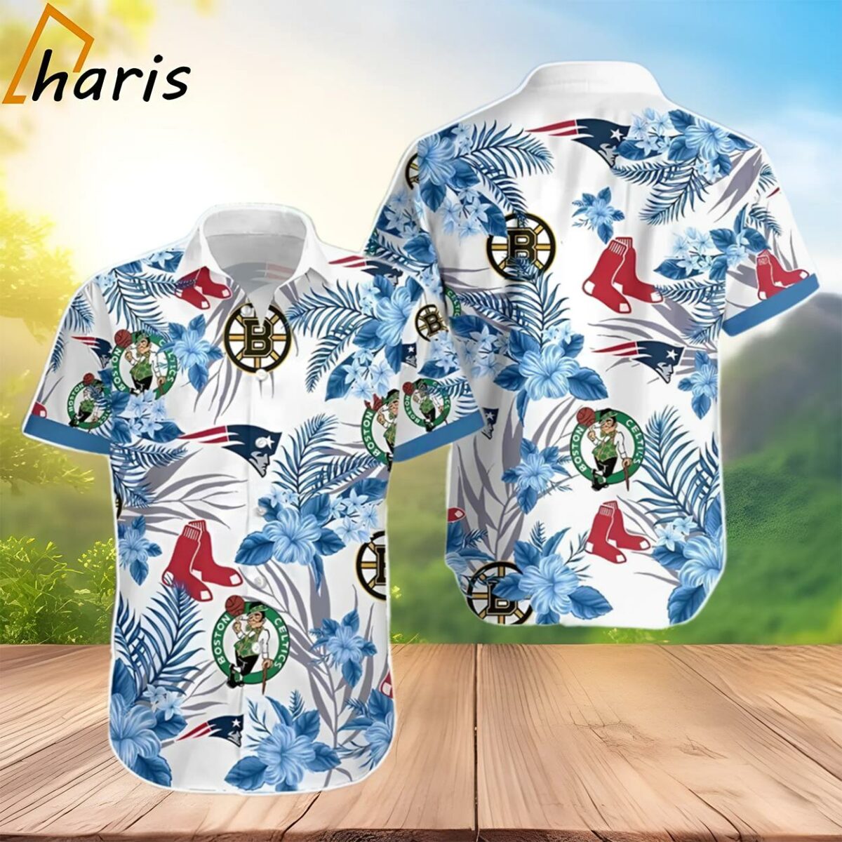 Boston Celtics Hawaiian Shirt Tropical Floral Patterns Gift 2 3