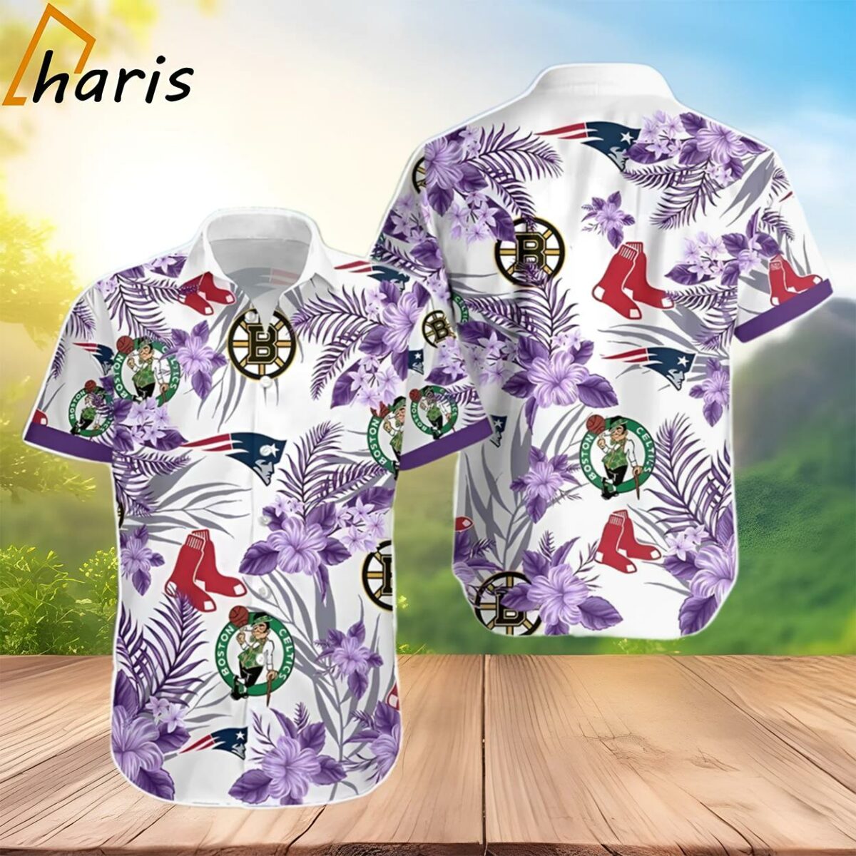 Boston Celtics Hawaiian Shirt With Team Logo 2 3