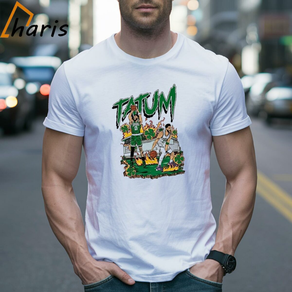 Boston Celtics Jayson Tatum Burning Shirt 2 Shirt