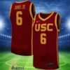 Bronny James Cardinal USC Trojans Basketball Jersey 11 1
