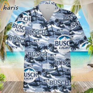 Busch Light Hawaiian Button Up Hawaiian Shirt 1 1