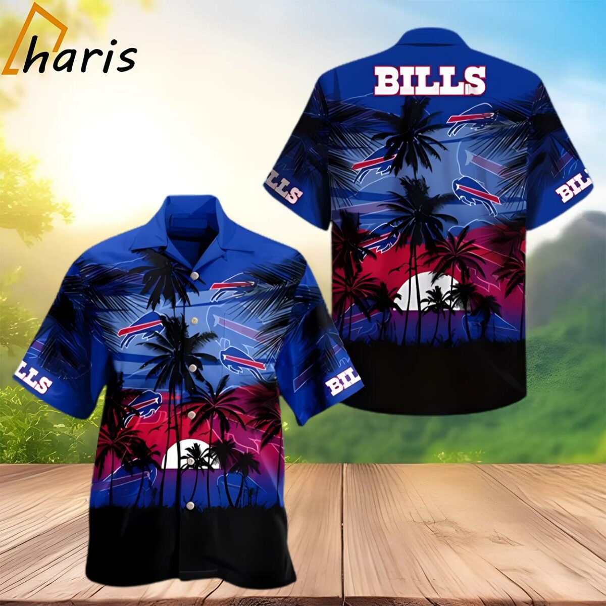 Coconut Sunset Buffalo Bills Hawaiian Shirt 2 3
