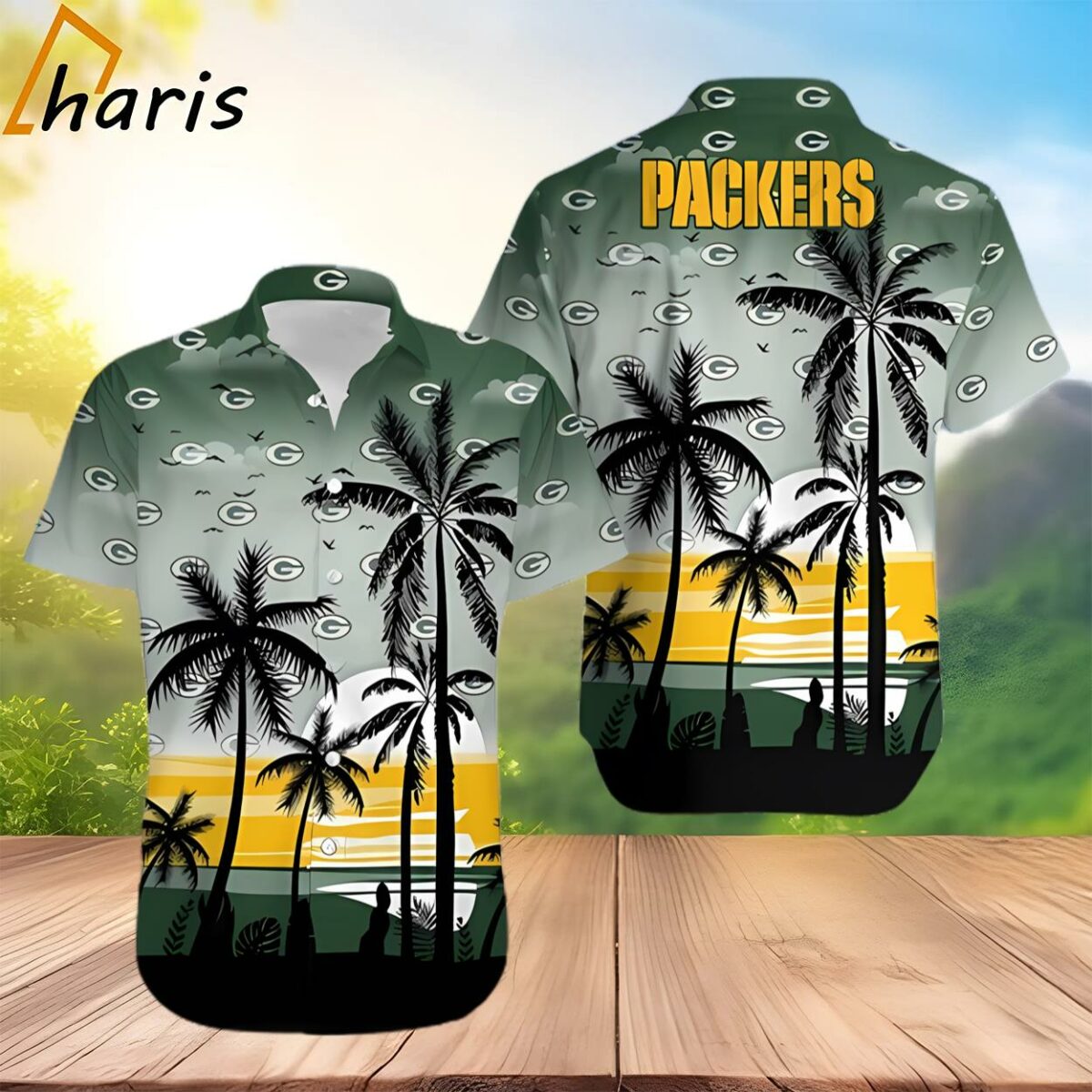 Coconut Tree Green Bay Packers Hawaiian Shirt 2 3