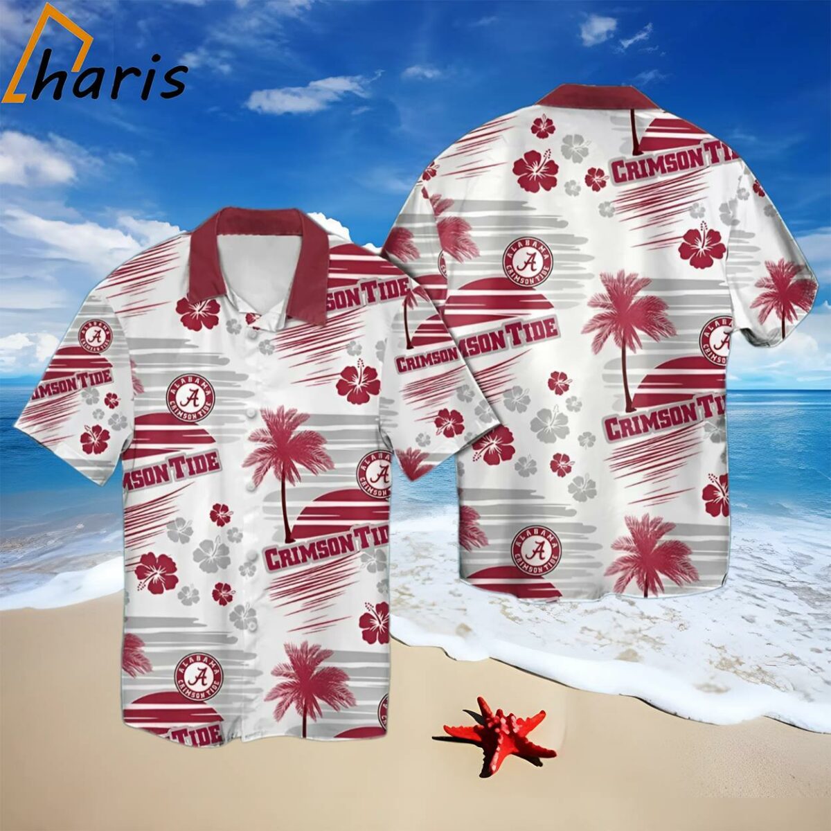 Crimson Tide Alabama Hawaiian Short Sleeve Shirt 1 1