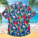 Cubs Flamingo Tropical Leaves Chicago Cubs Hawaiian Shirt 1 1