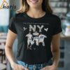 Dance With My Dawgs In The Night Time New York Yankees Logo Art Shirt 2 Shirt