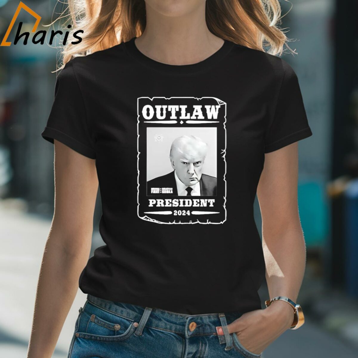 Donald Trump Outlaw President 2024 Shirt 2 Shirt