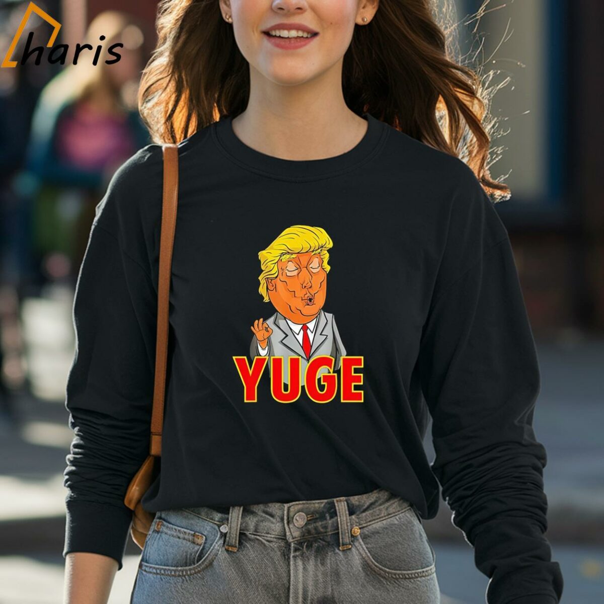 Donald Trump Yuge Cartoon T shirt 4 long sleeve shirt