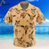 Eevee Pattern Pokemon Button Up Hawaiian Shirt 2 2