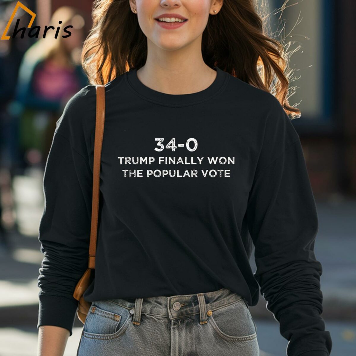 Finally Won The Popular Vote 34 0 Trump 2024 Convicted Felon T shirt 4 long sleeve shirt