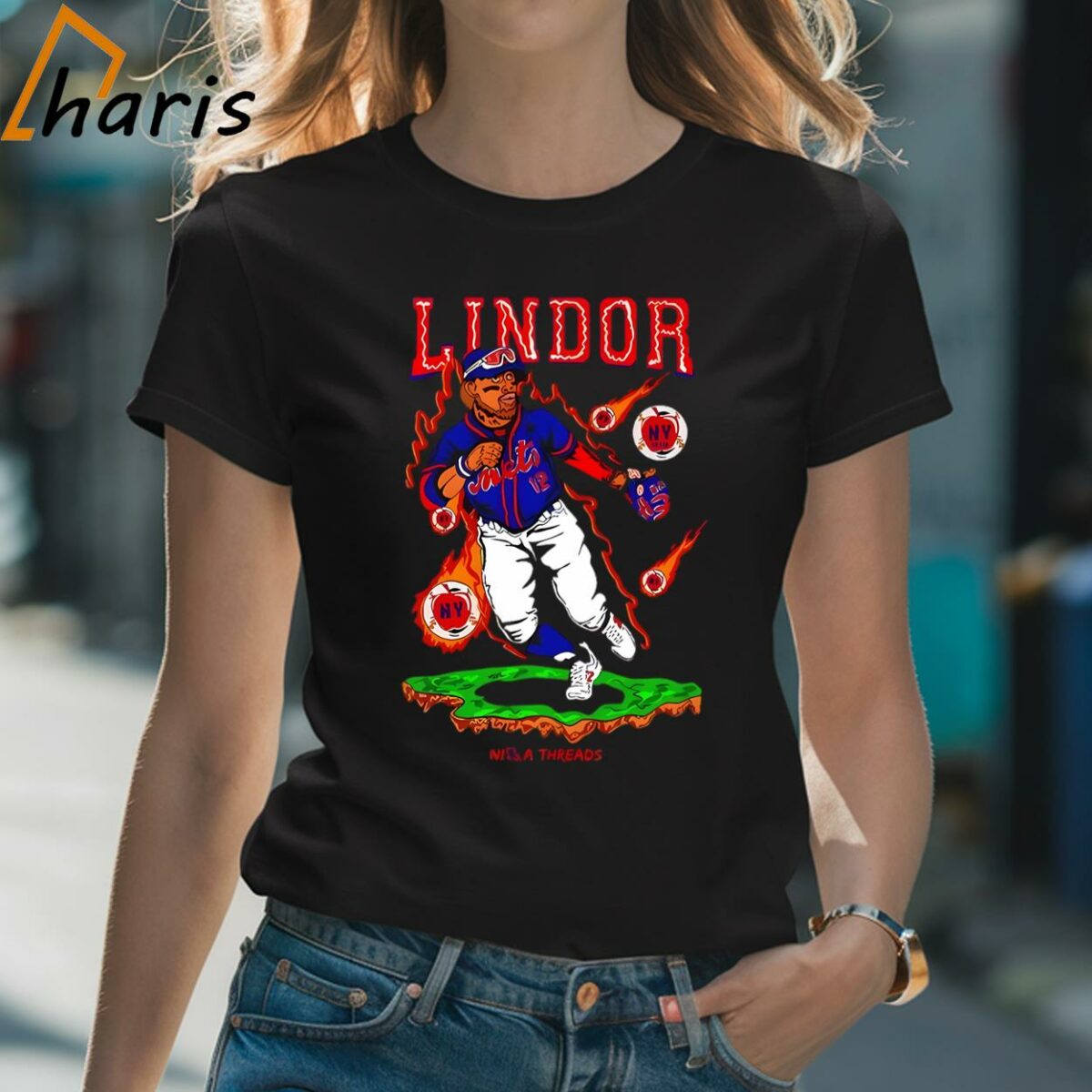 Francisco Lindor Illustration New York Mets Shirt 2 Shirt