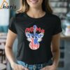 Freedom Rocks 4th Of July Patriotic Usa Flag Rock Guitar T shirt 2 Shirt