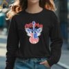 Freedom Rocks 4th Of July Patriotic Usa Flag Rock Guitar T shirt 3 Long sleeve shirt